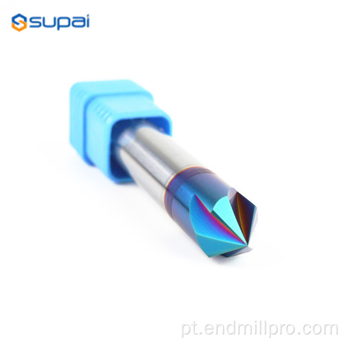 Tamanho do grão Solid Carbide Chank End Mill 60 ° 90 °